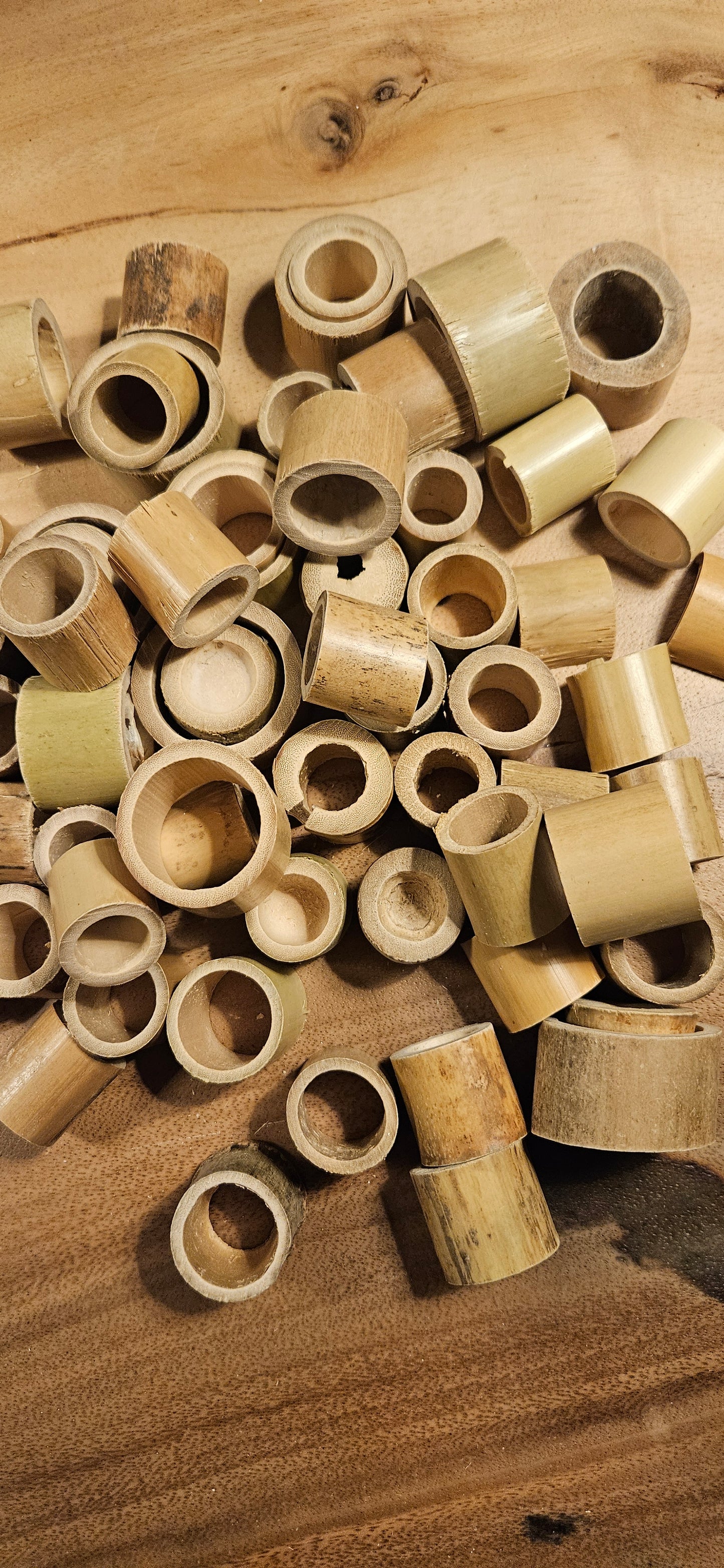 Grote bamboe ringen 20 stuks-loos parts