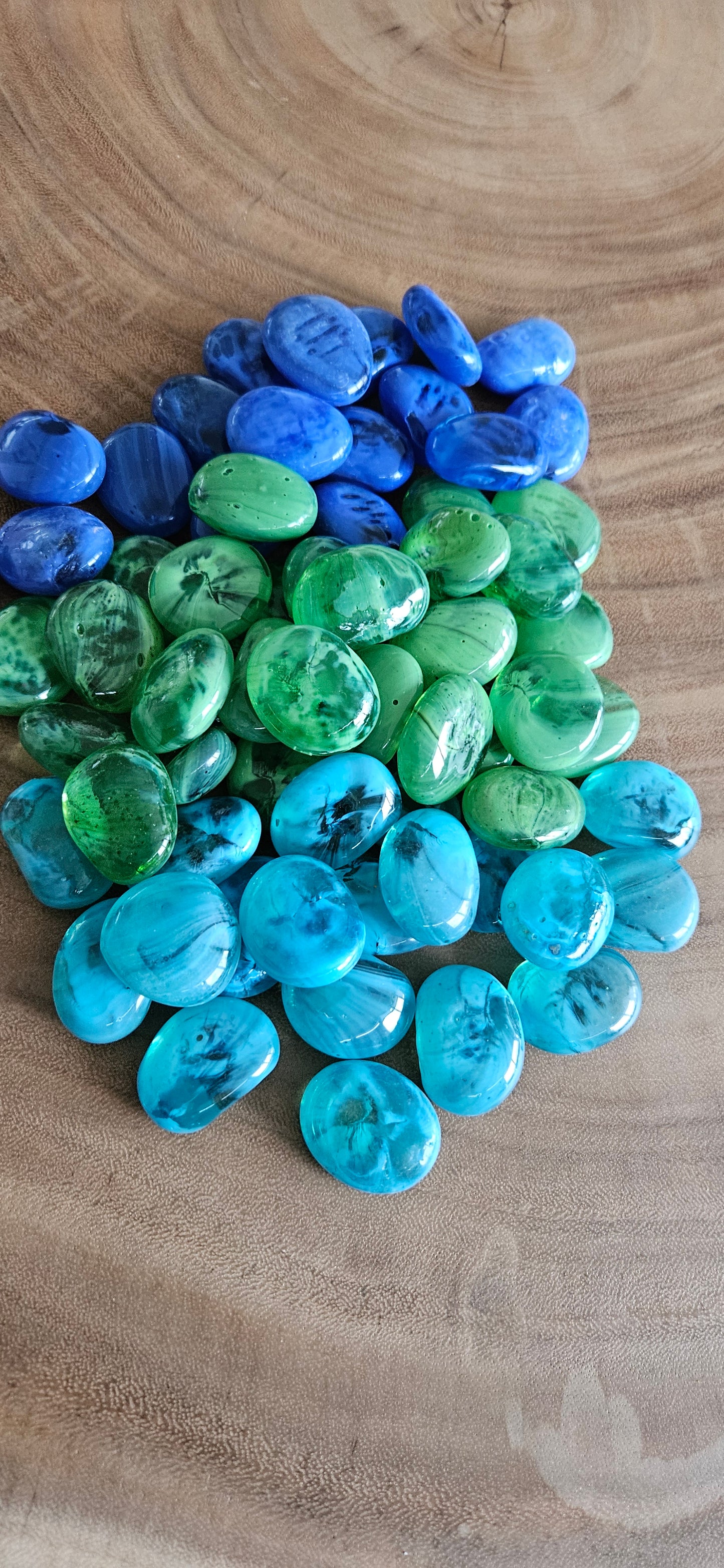 Mooie grote glansstenen 12 stuks 2-4 jaar-loose parts