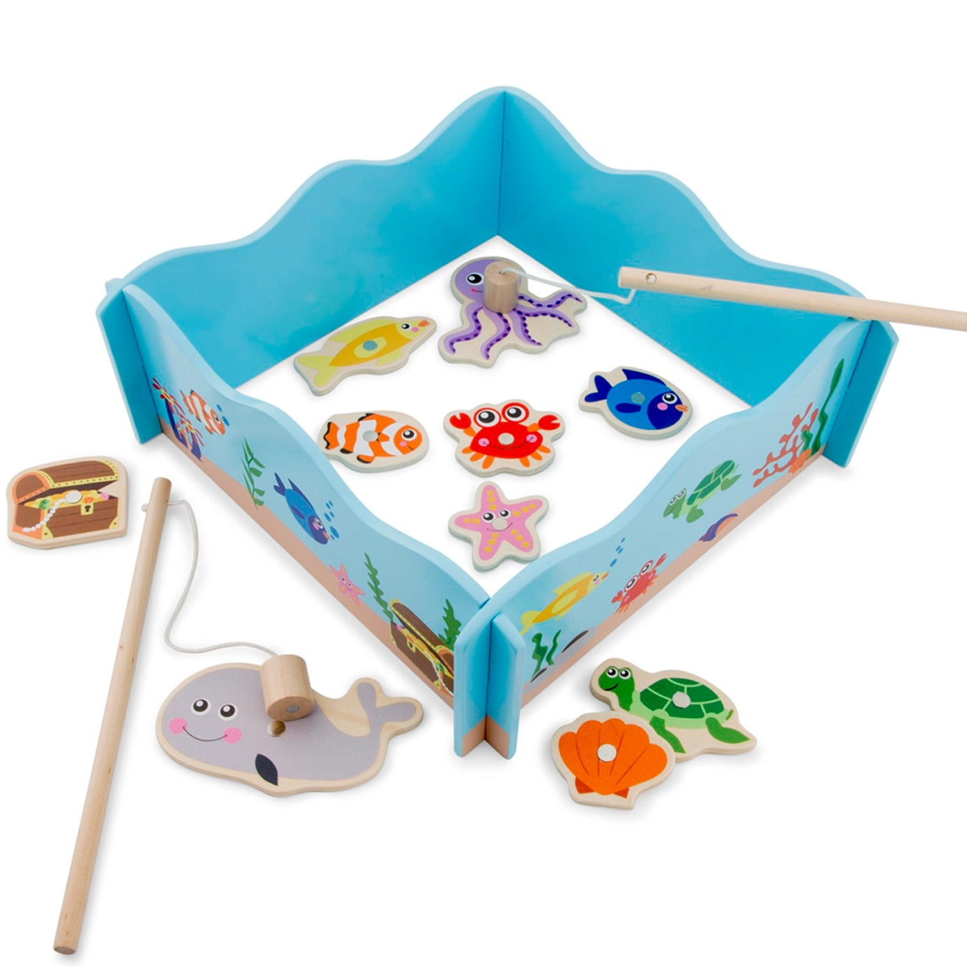 Houten visspel kind 2-4 jaar