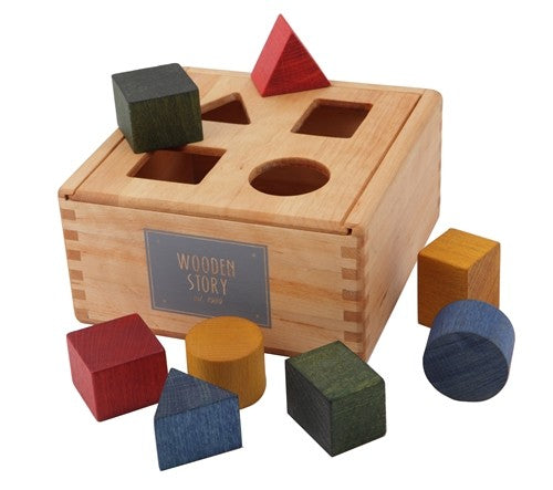 Houten vormendoos kind 1-2 jaar