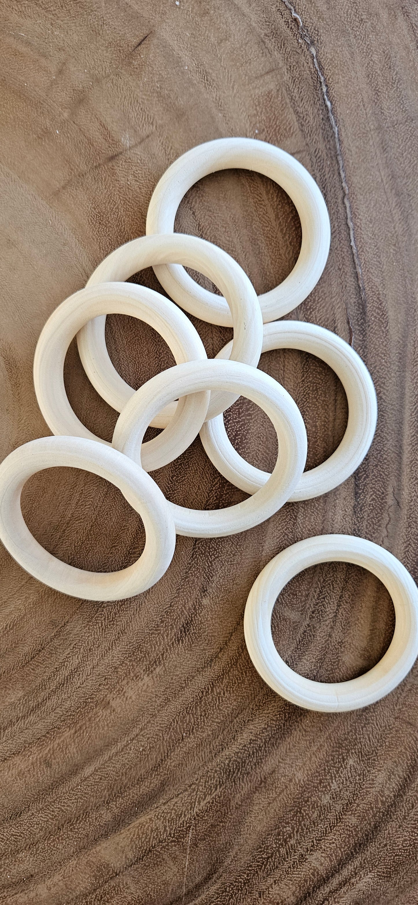 Mooie houten ringen 8 stuks-loose parts