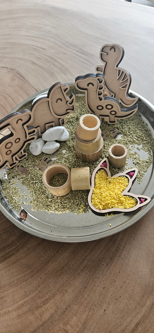 Mini vulvormen hout-Kiddi-Dino