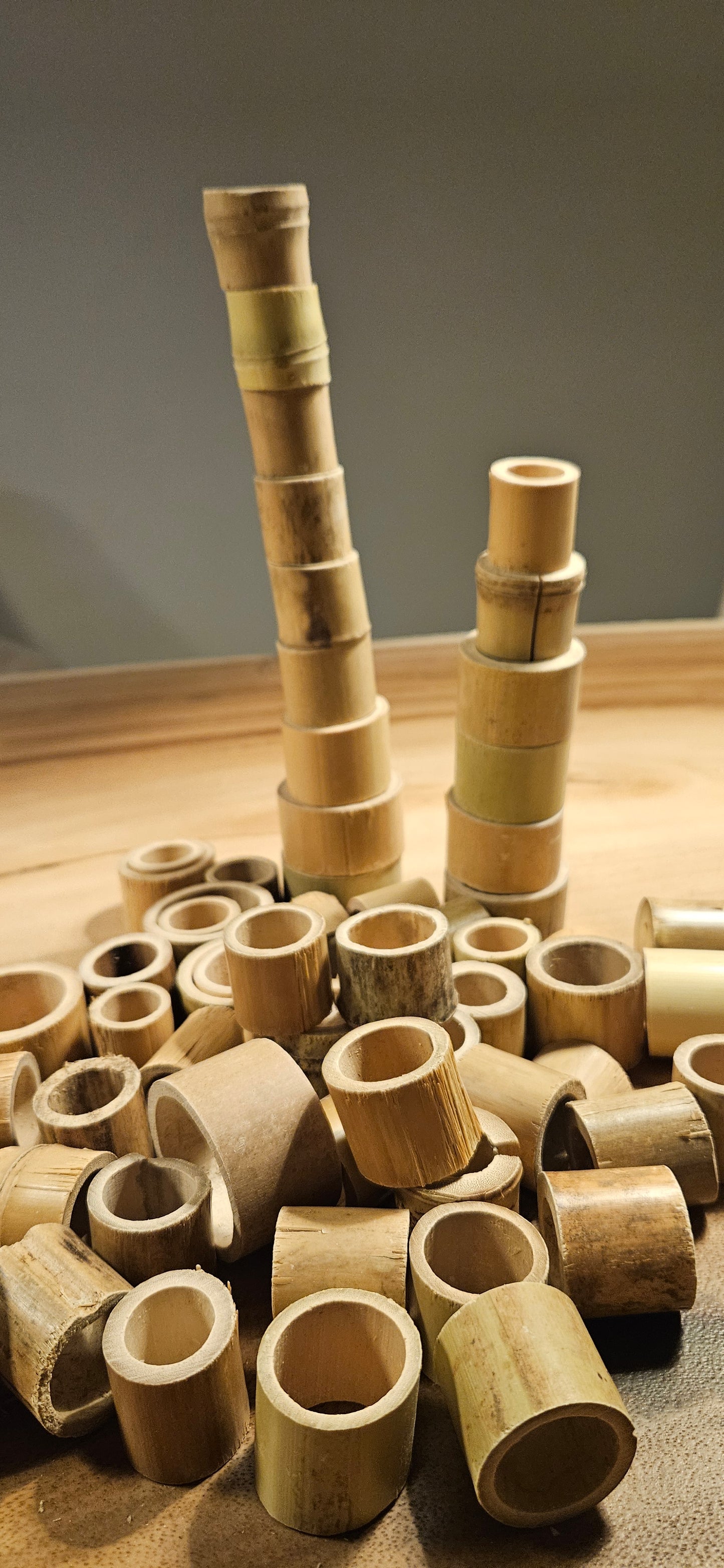 Grote bamboe ringen 20 stuks-loos parts