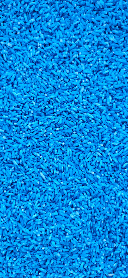 Biologisch gekleurde rijst-blauw 500 gram-loose parts