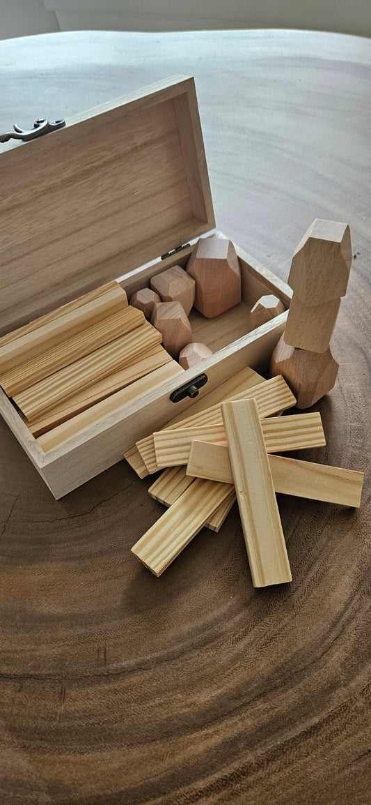 Houten speelkistje eigen merk kind 2-4 jaar