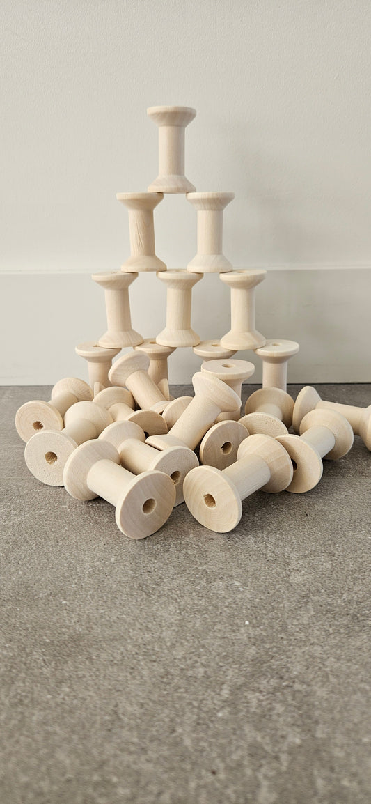 Houten klosjes- 8 stuks loose parts