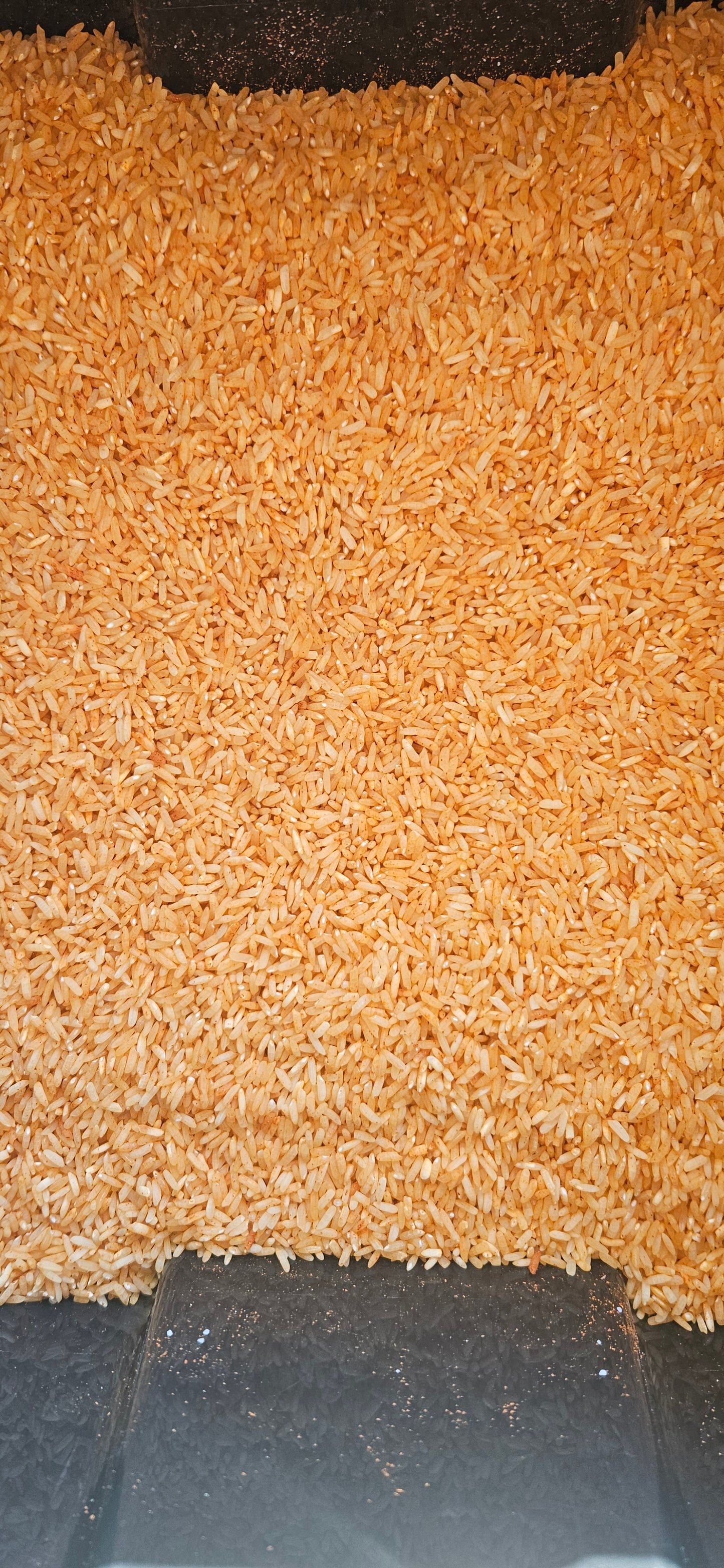 Biologisch gekleurde rijst-oranje-loose parts