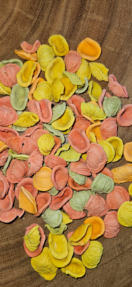 Pasta gekleurde schelpen 300 gram-loose parts