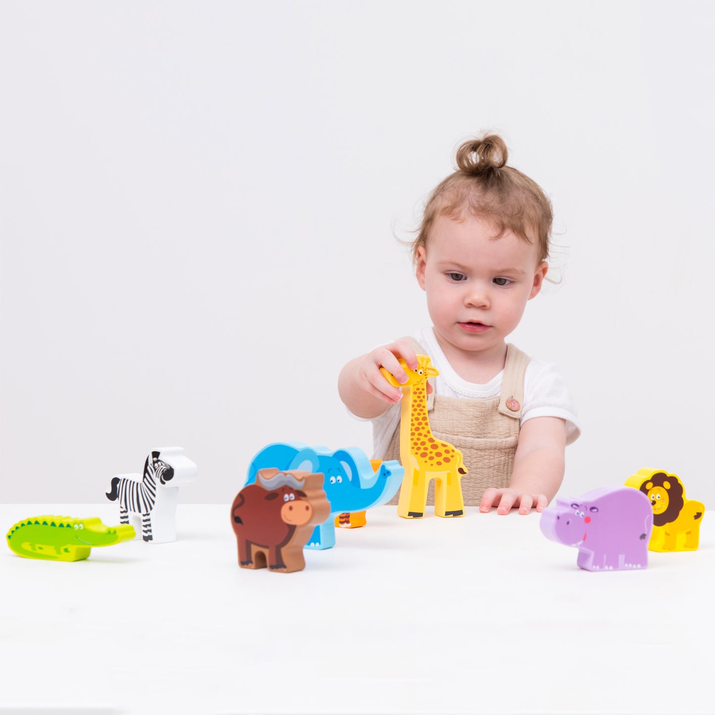 Houten safaridieren kind 2-4 jaar