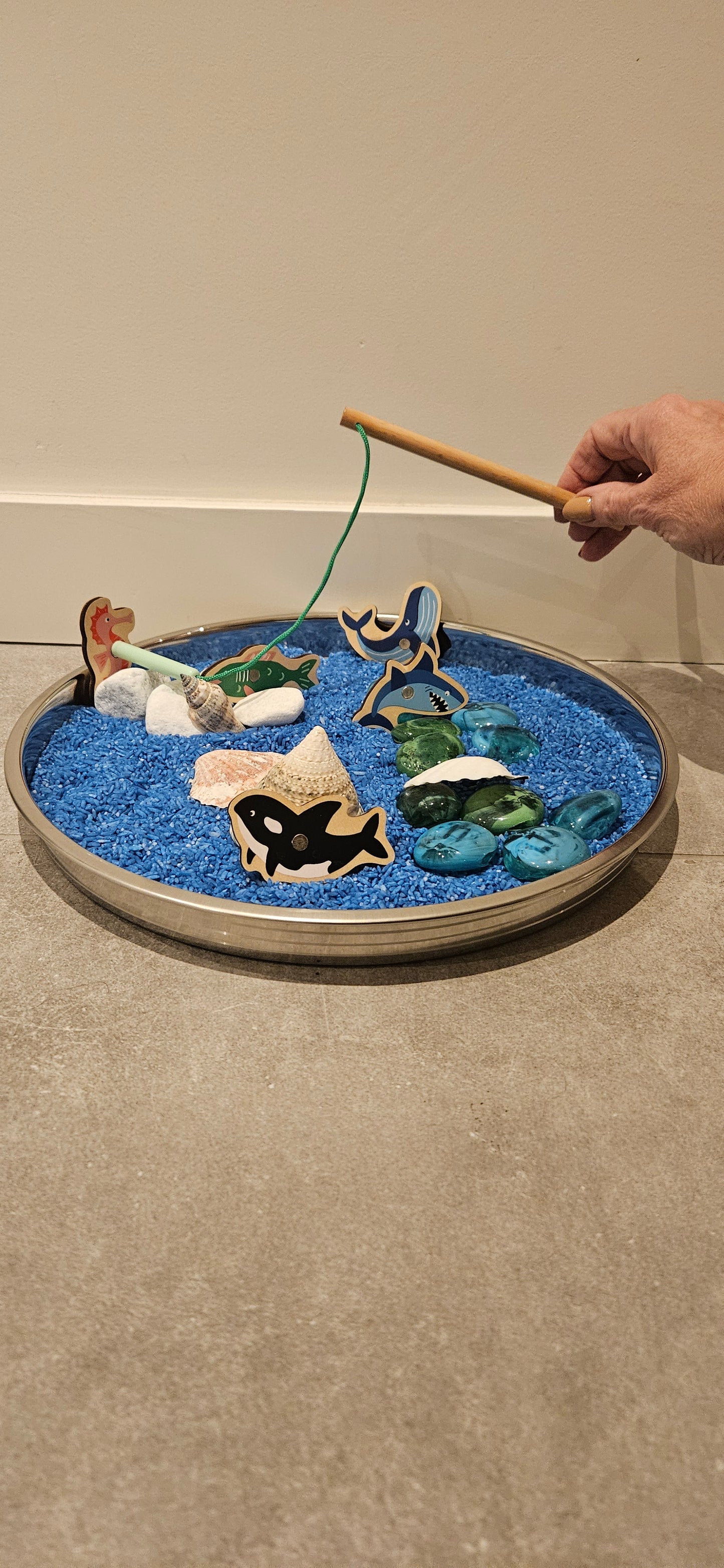Biologisch gekleurde rijst-blauw 500 gram-loose parts