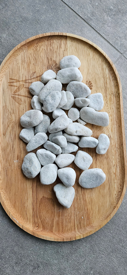 Witte speelstenen 750 gram-loose parts